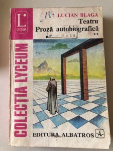 Teatru.Proză autobiografică