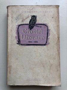 Cronici Literare 1954-1956